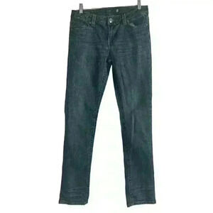 Vigross Woman’s Distressed Dark Wash Low Rise Skinny Jeans- Size 5